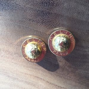Authentic Vintage Celine clip-on earrings